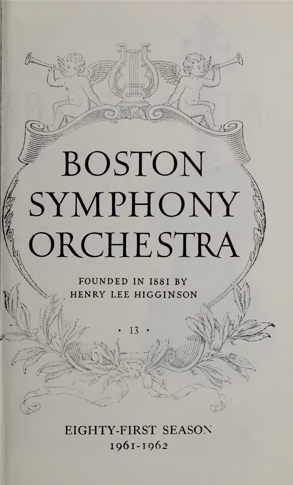 Boston Symphony Orchestra Concert Programs, Season 81, 1961-1962