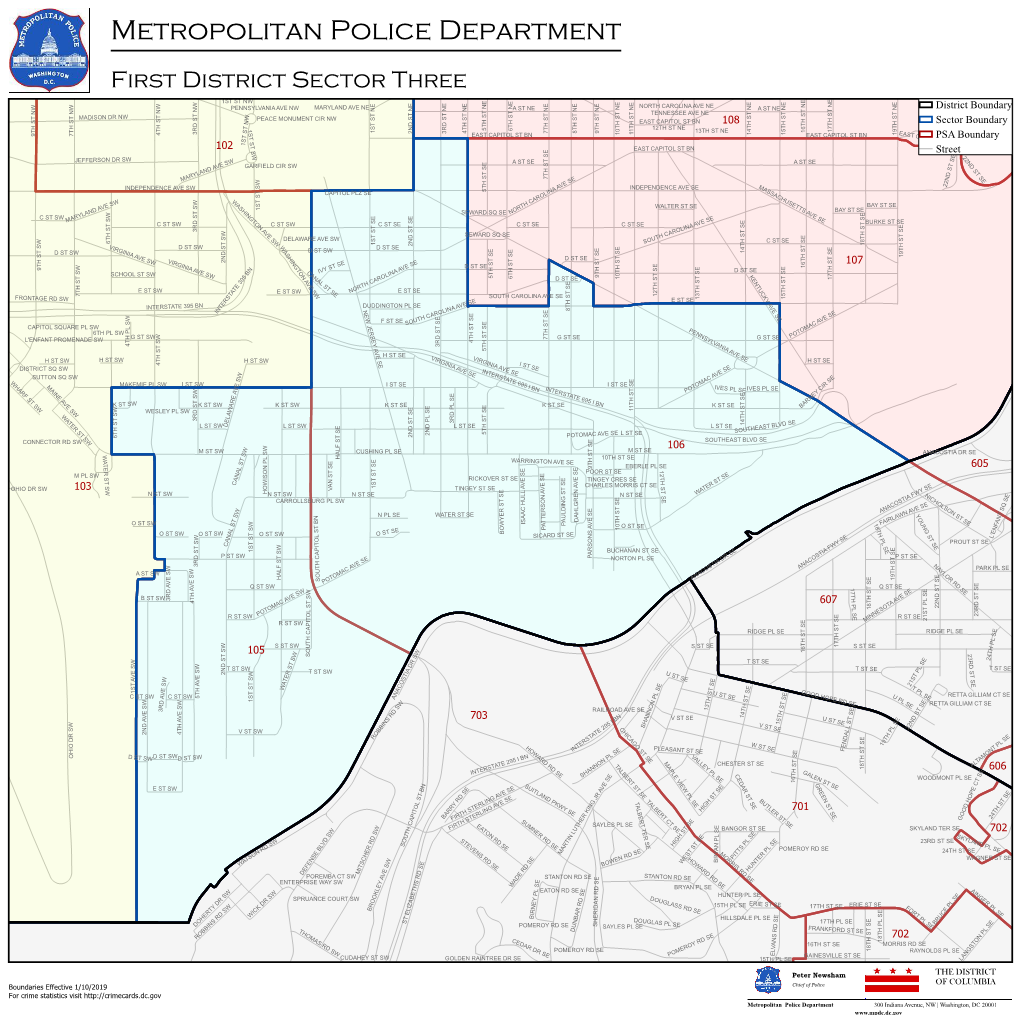 First District Sector 3 Boundary