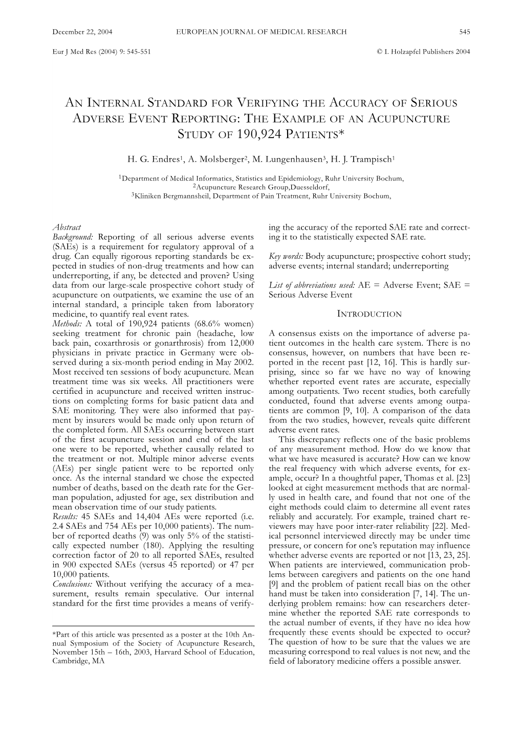 Study of 190,924 Patients*