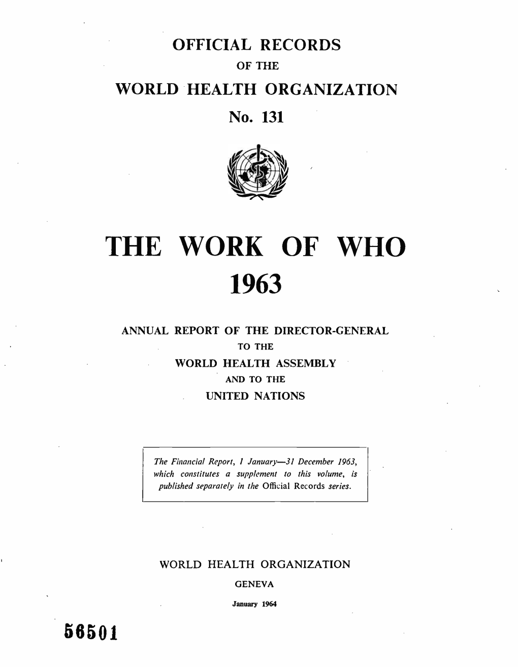 The Work of Who 1963