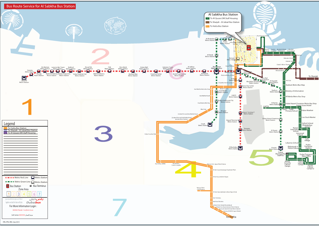 Al Sabkha Bus Station Route Network