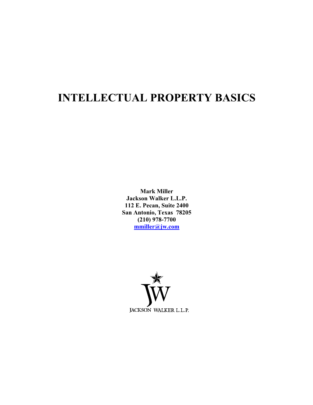 Intellectual Property Basics