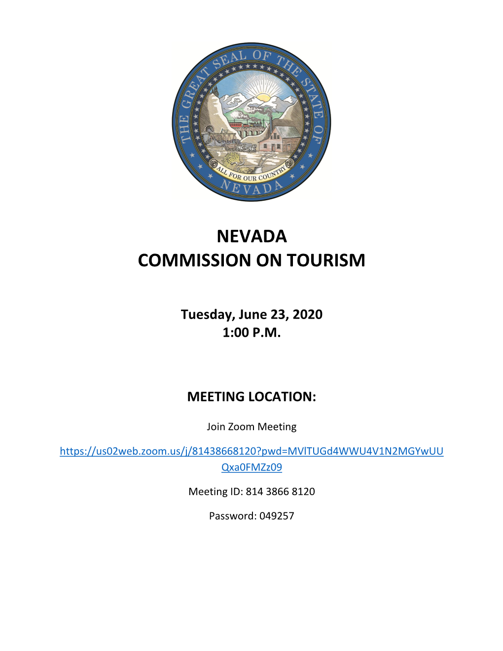 Nevada Commission on Tourism