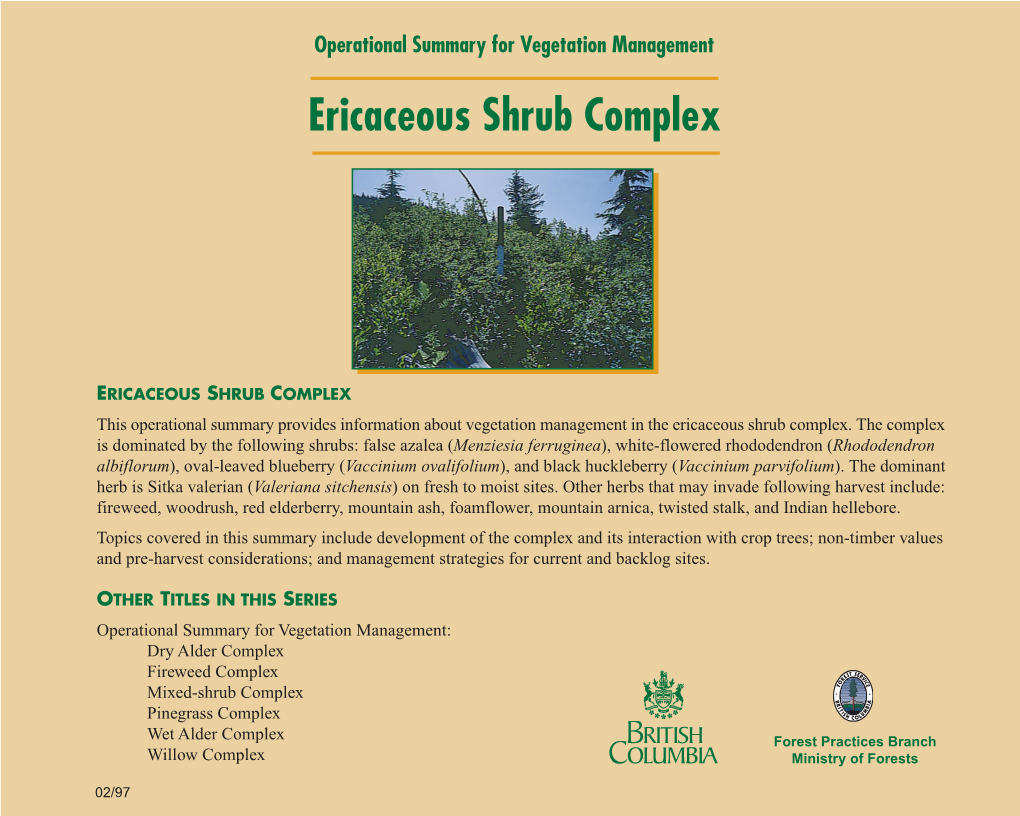 Ericaceous Shrub Complex