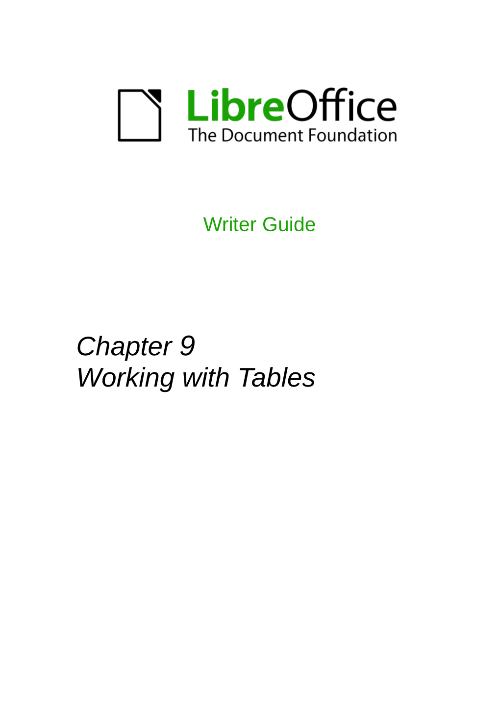 Chapter 9 Working with Tables Copyright