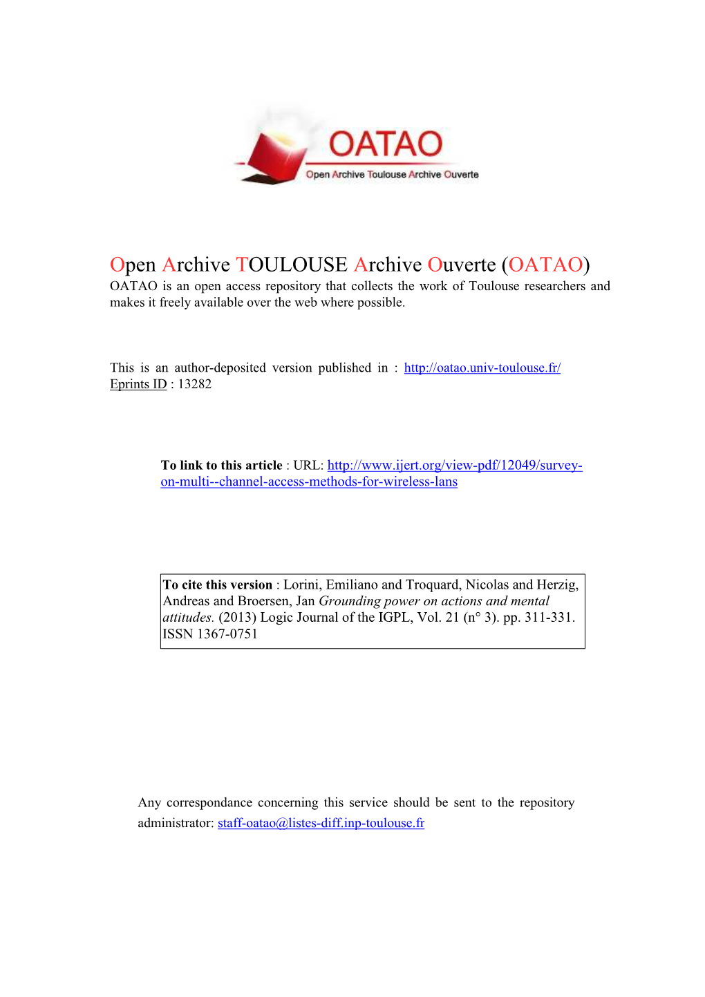 Channel Access Methods for Wireless Lans