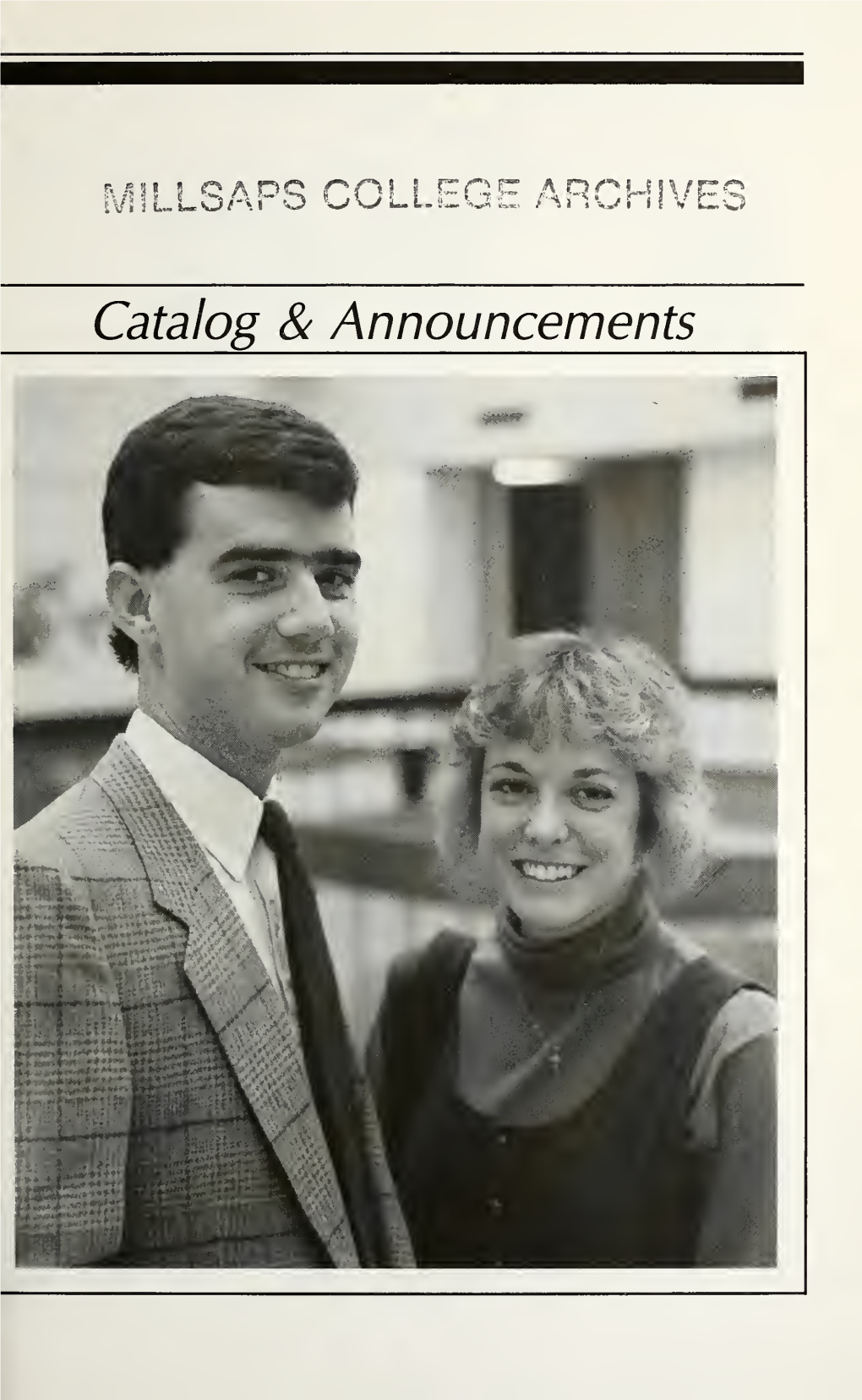 Millsaps College Catalog, 1987-1988