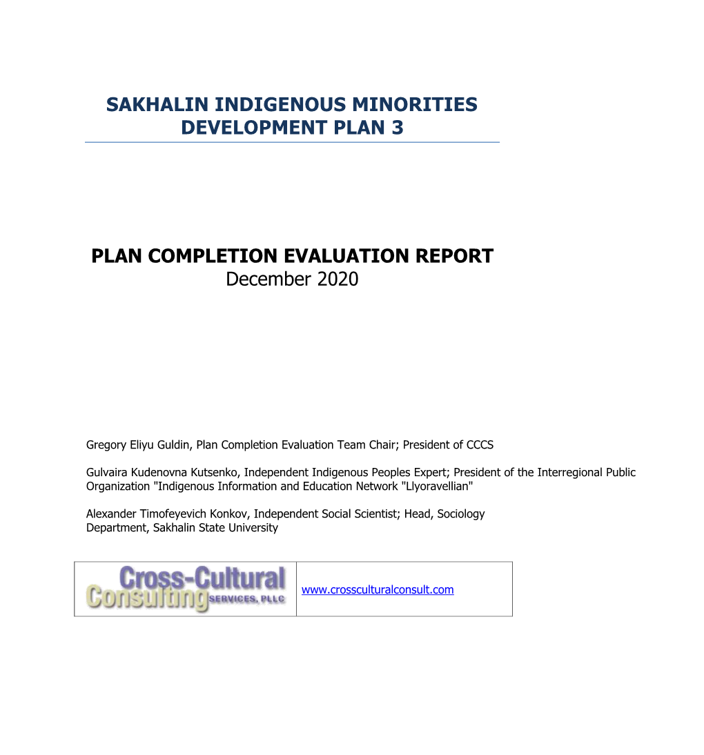Sakhalin Energy 46 Annex 2: Sakhalin’S Indigenous Minorities
