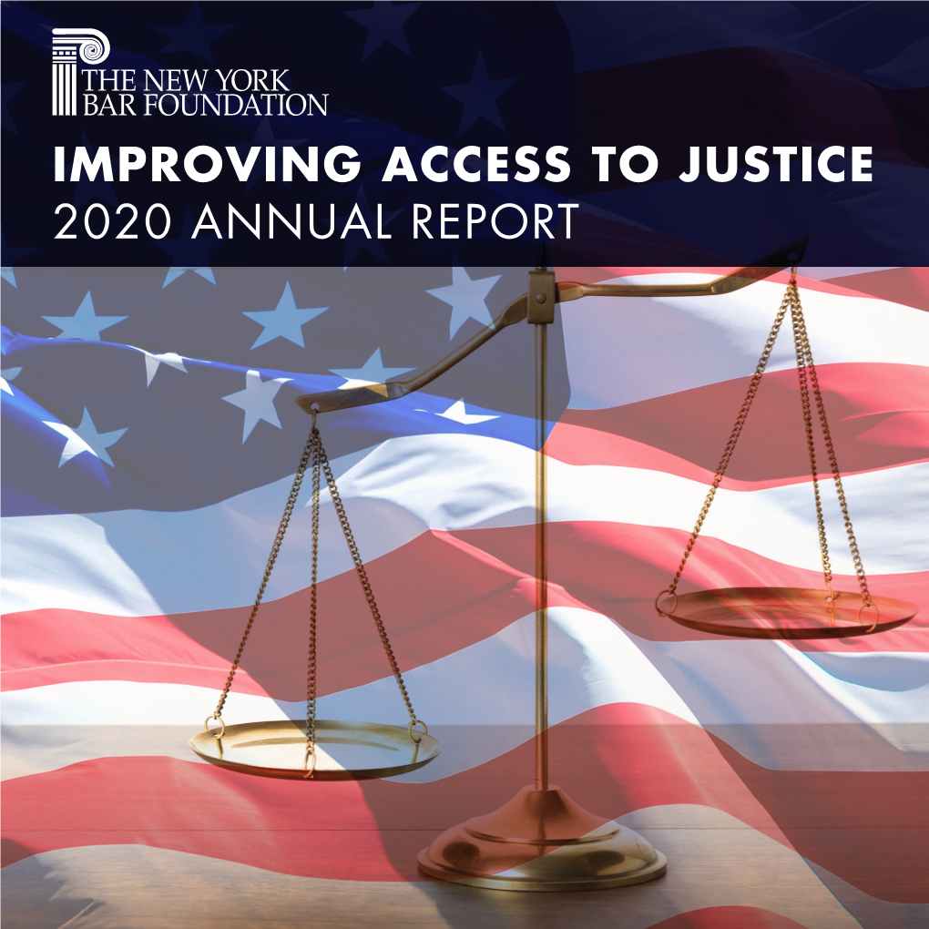 Improving Access to Justice 2020 Annual Report