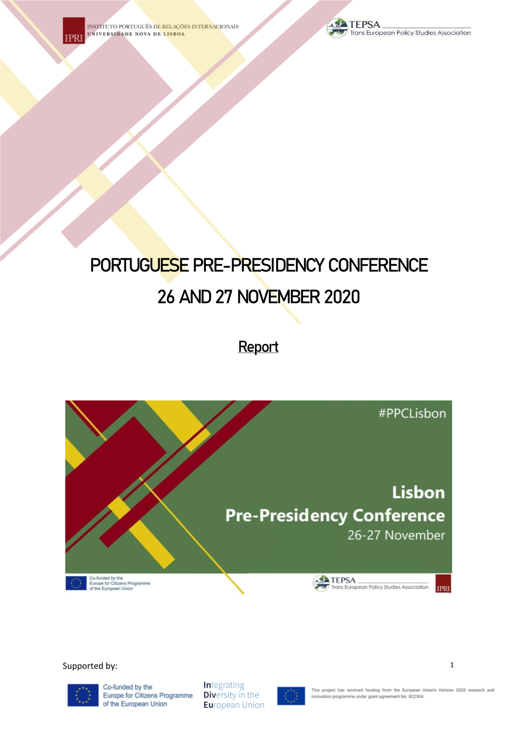 Portuguese Pre-Presidency Conference 26 and 27 November 2020