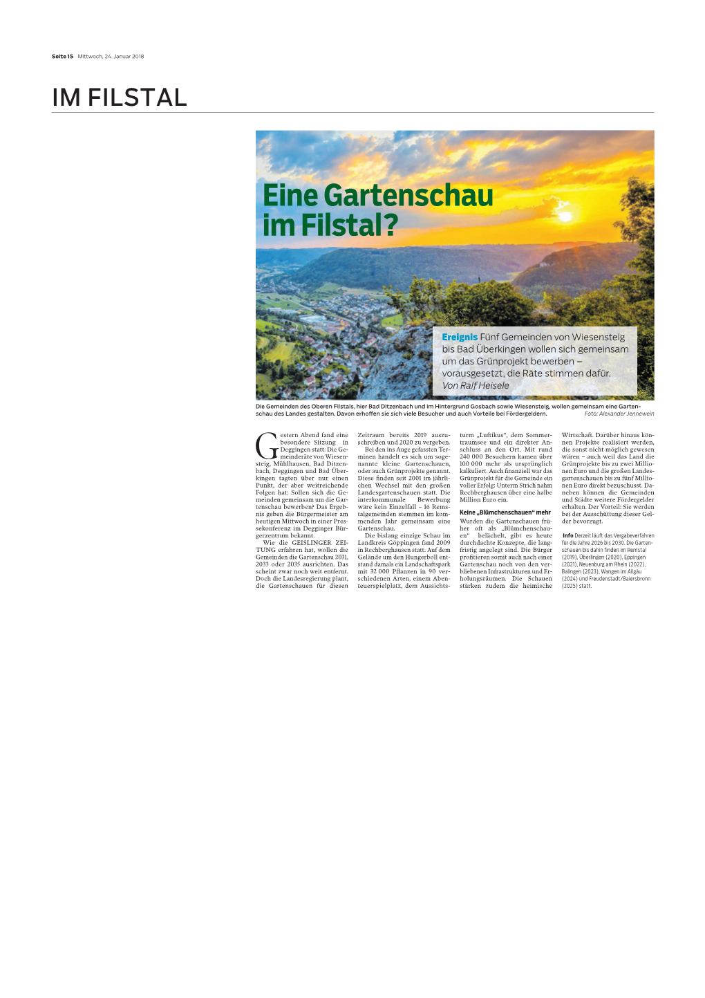 Berichte Geislinger Zeitung