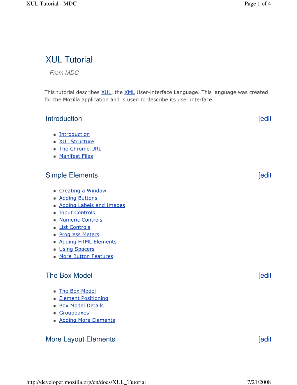 XUL Tutorial - MDC Page 1 of 4