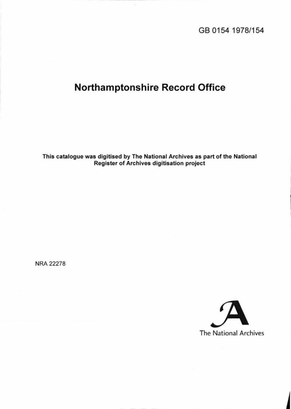 Northamptonshire Record Office