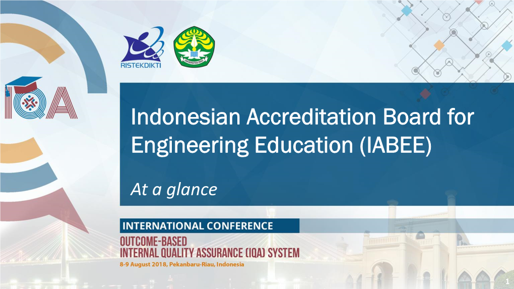 Indonesian Accreditation Board for Engineering Education (IABEE)
