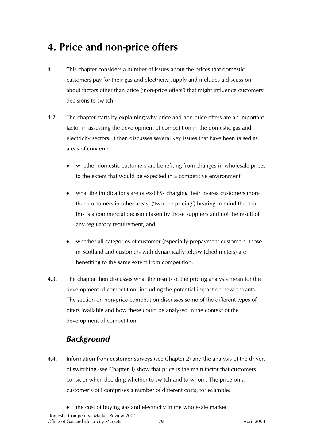 Domestic Competitive Market Review 2004 Vol.2