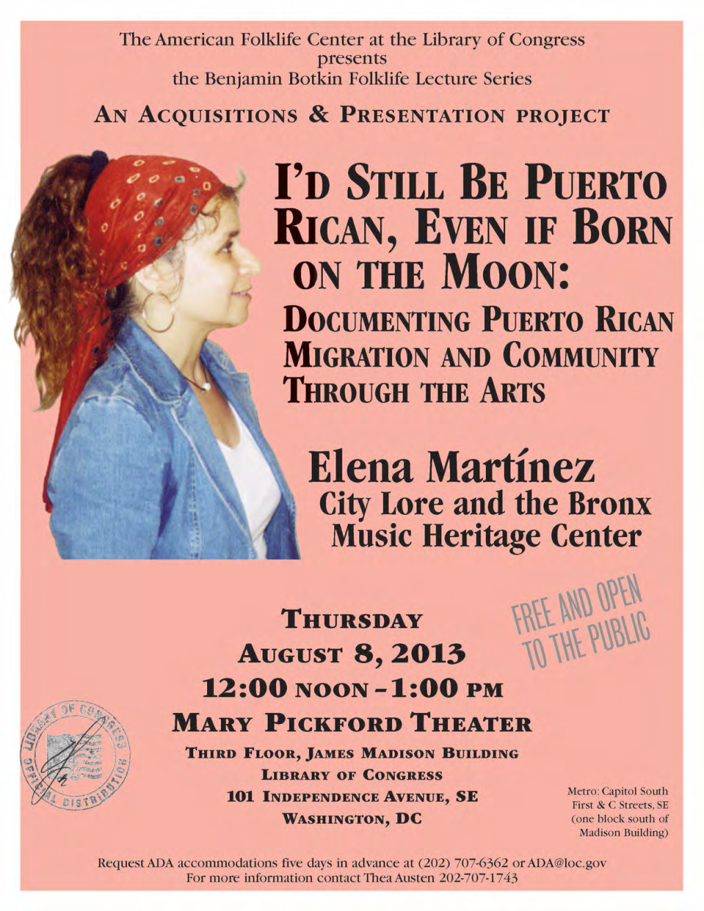 I'd Still Be Puerto Rican, Even If Born on the Moon, by Elena Martinez