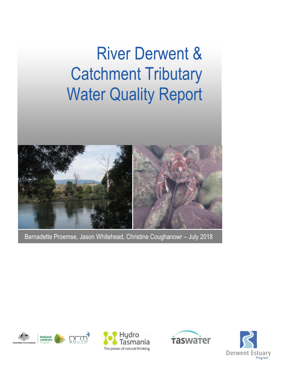River Derwent & Catchment Tributary Water Quality Report 2018