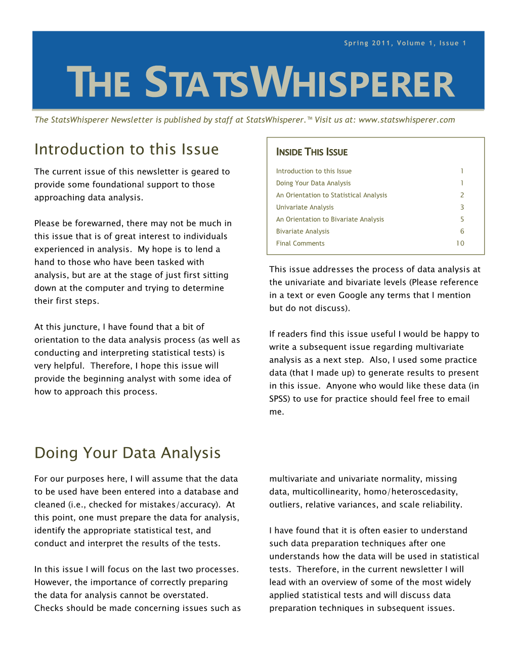 The Statswhisperer