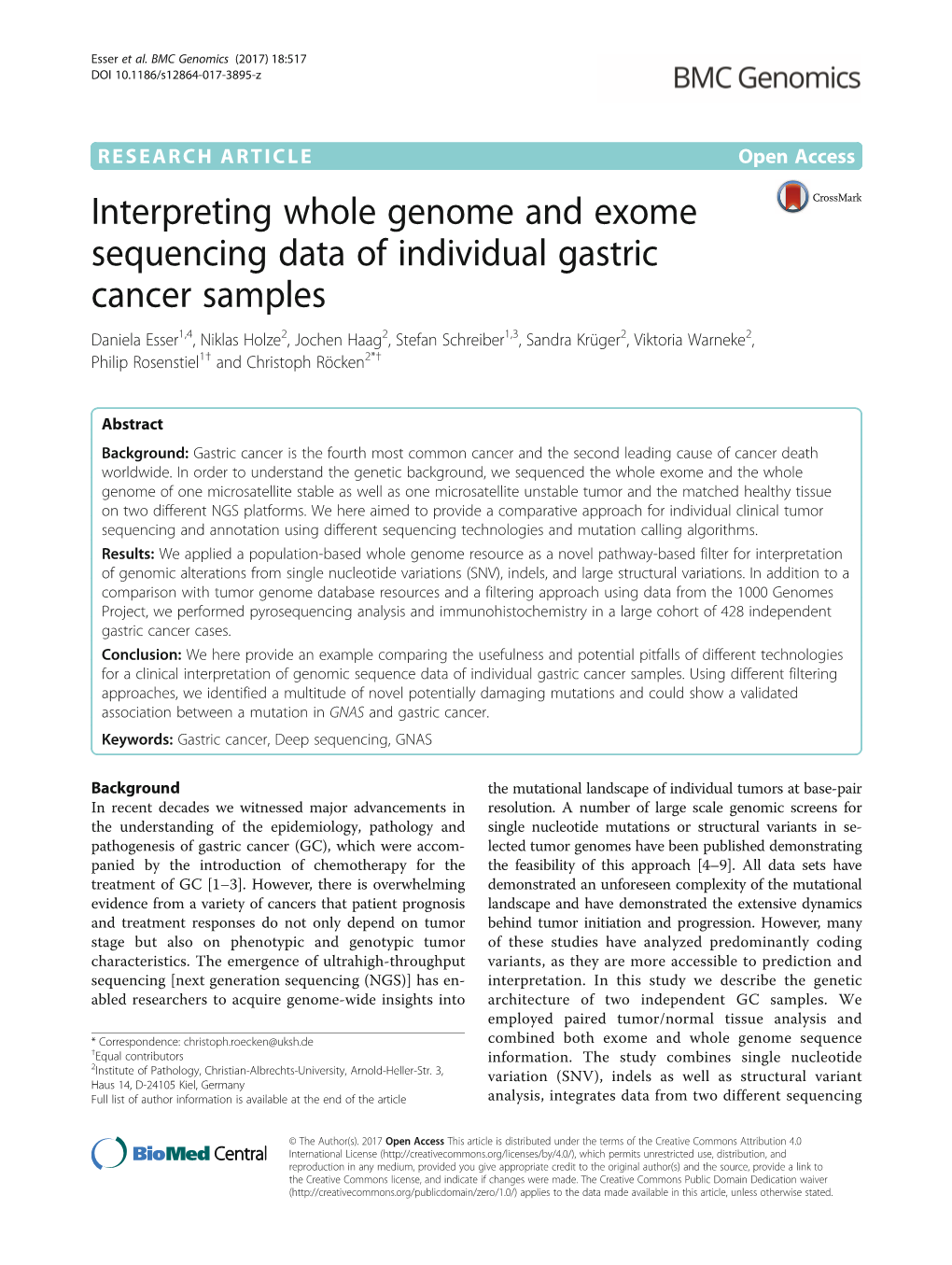 Interpreting Whole Genome and Exome Sequencing Data Of