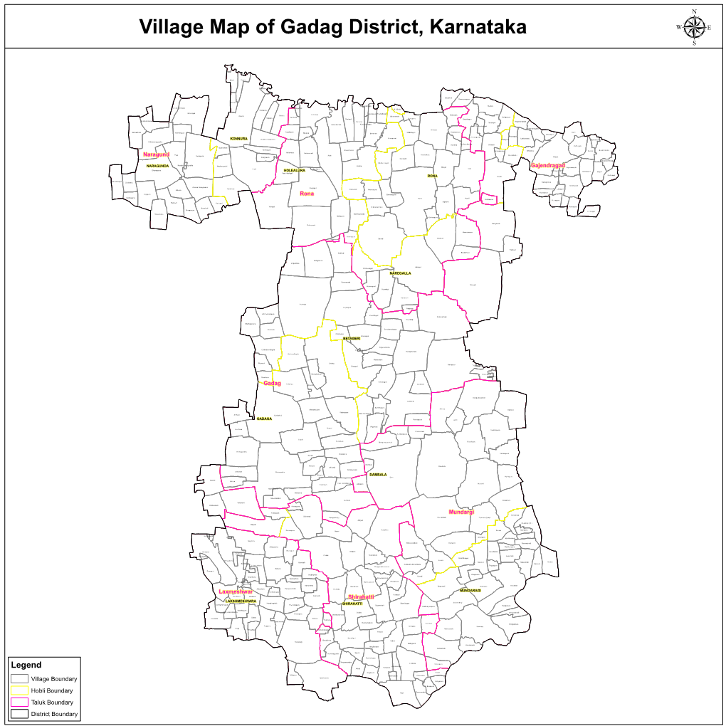 Legend Ankali Koganura Tholali Yallapura Kabberahalli Chavadala Balehosura Village Boundary Kalliganura