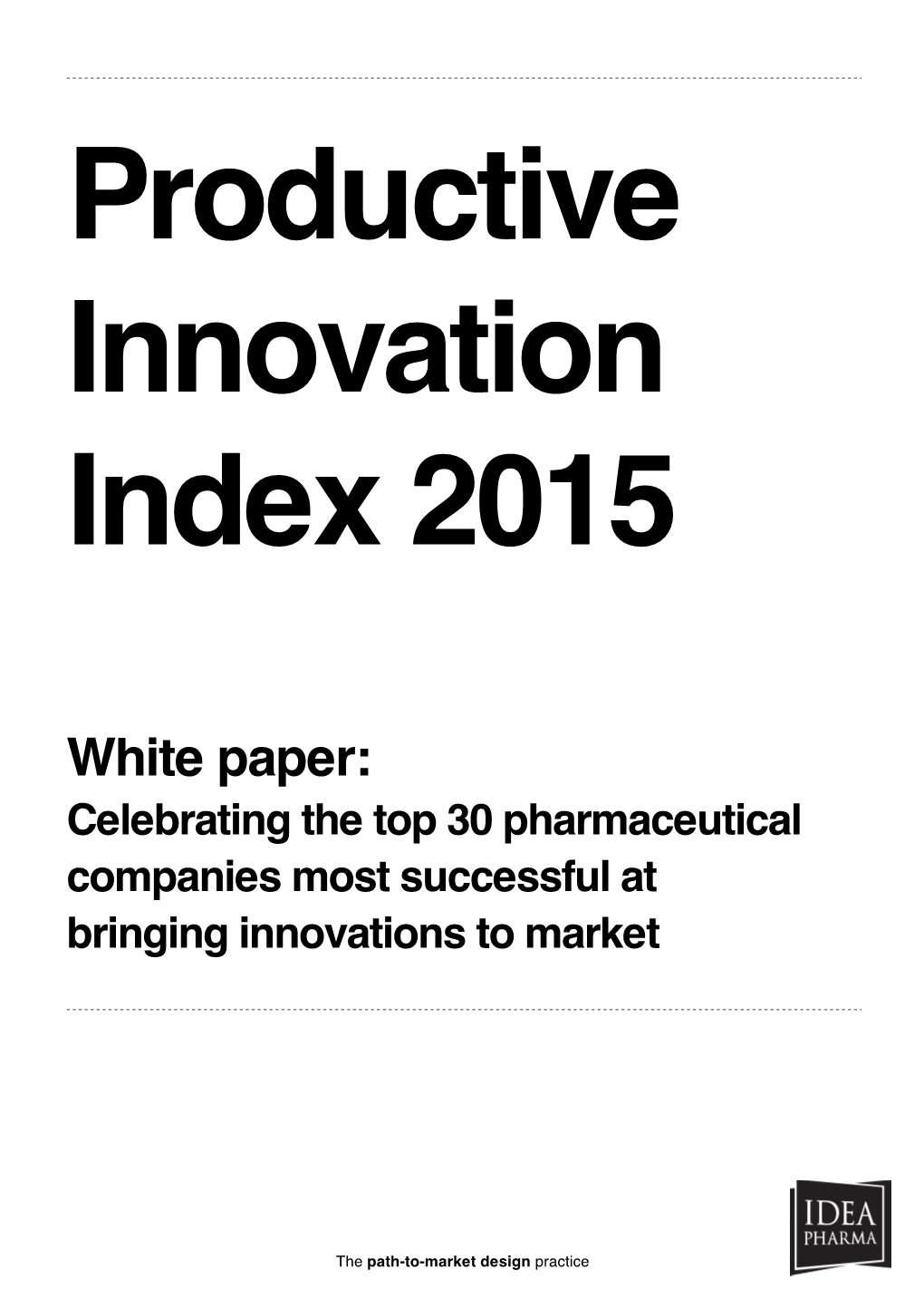 Productive Innovation Index 2015 White Paper