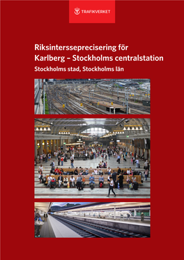 Riksintersseprecisering För Karlberg – Stockholms Centralstation