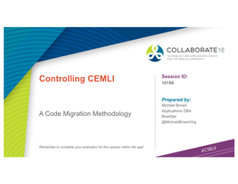 Controlling CEMLI 10154