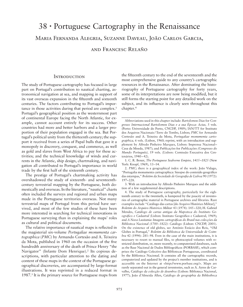 Portuguese Cartography in the Renaissance Maria Fernanda Alegria, Suzanne Daveau, João Carlos Garcia, and Francesc Relaño