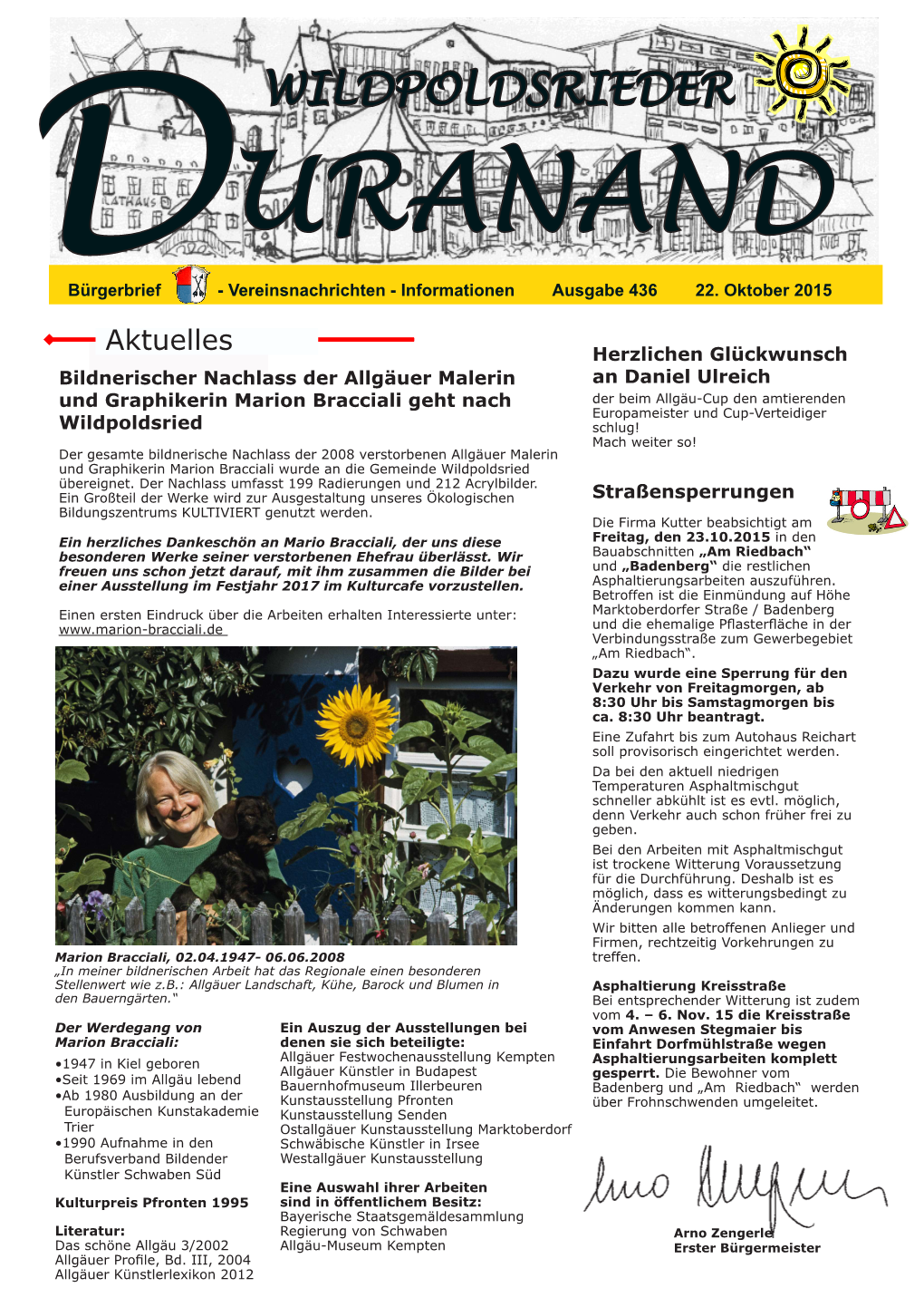 Ausgabe 436, 22. Oktober 2015