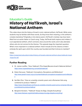 History of Hatikvah, Israel's National Anthem This Video Dives Into the History of Israel’S Iconic National Anthem, Hatikvah
