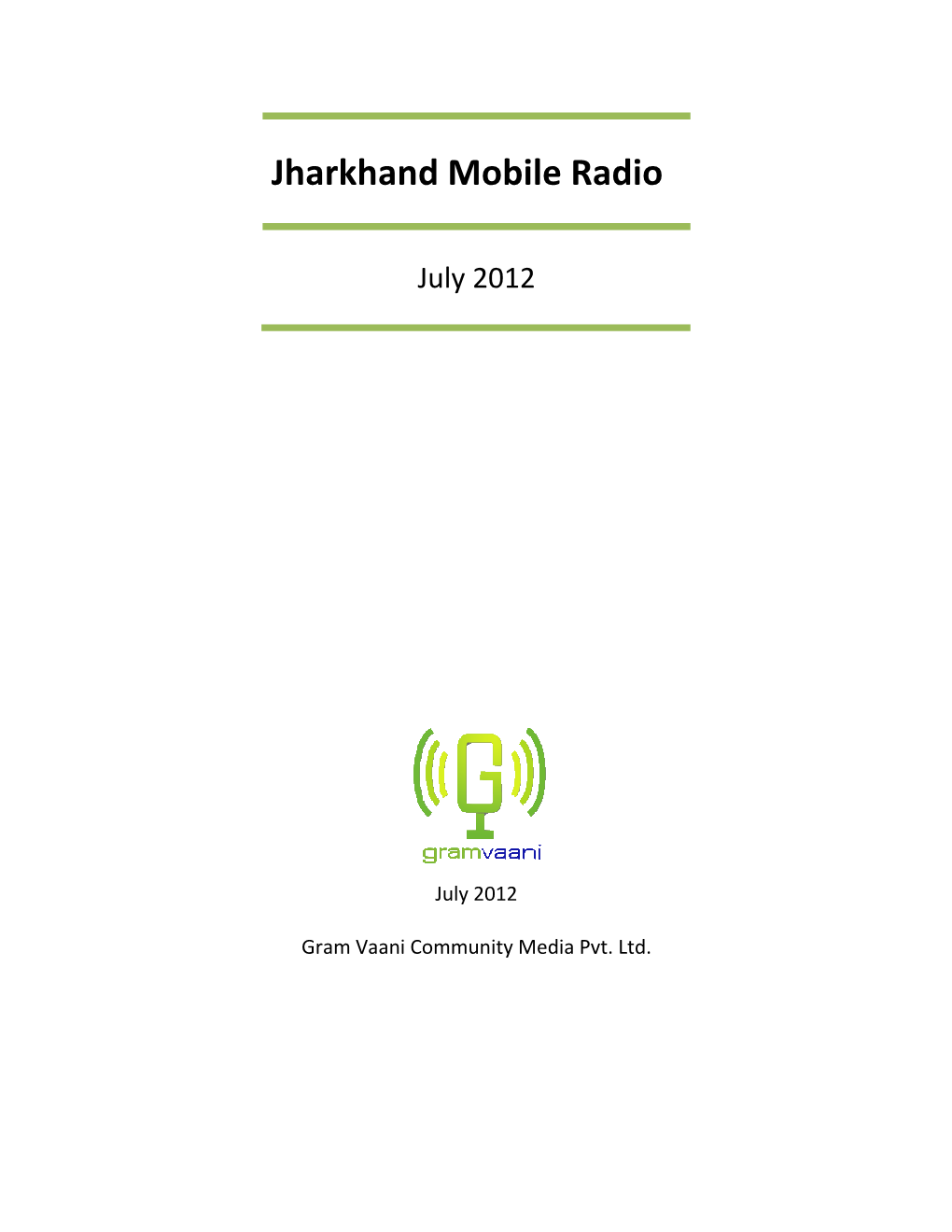 Jharkhand Mobile Radio