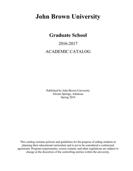 2016-2017 Graduate Course Catalog As of 06-30-17