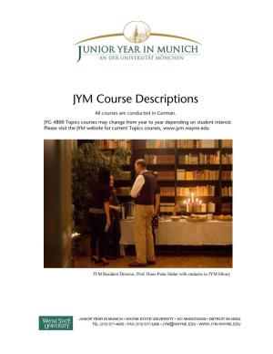 JYM Course Descriptions Catalogue (PDF)