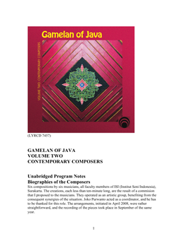 7457 Gamelan of Java Vol 2