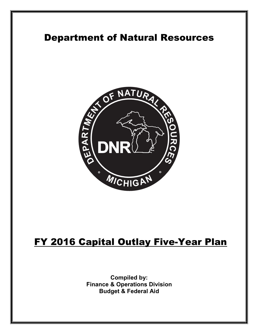 FY16 Capital Outlay Five-Year Plan