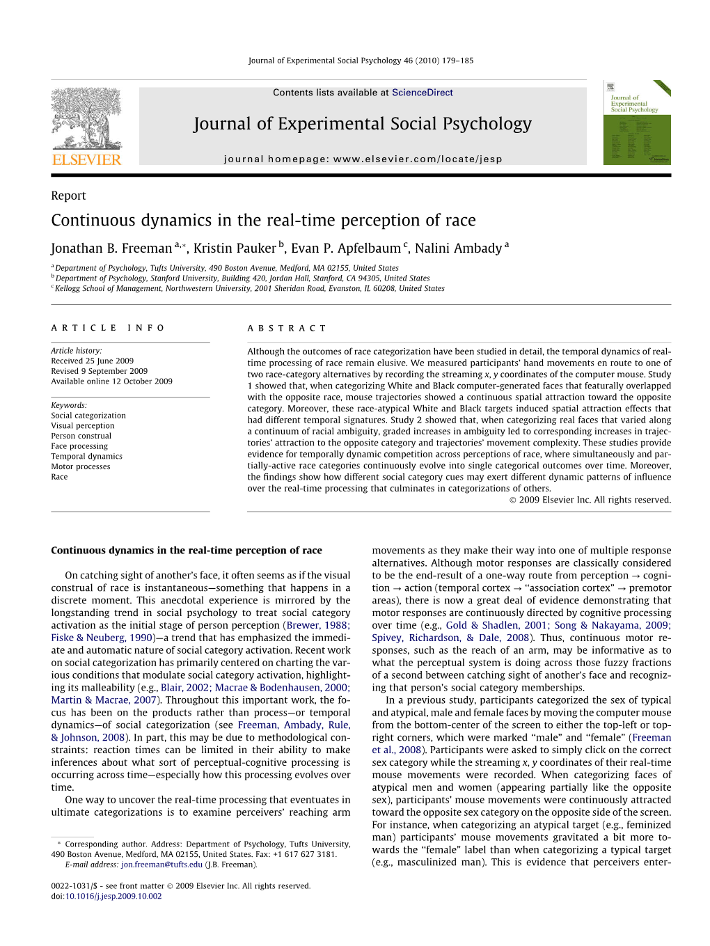 Continuous Dynamics in the Real-Time Perception of Race