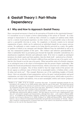6 Gestalt Theory I: Part-Whole Dependency