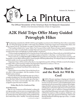 A2K Field Trips Offer Many Guided Petroglyph Hikes