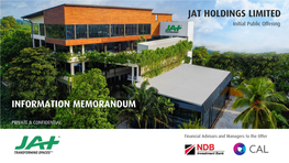 Jat Holdings Limited Information Memorandum