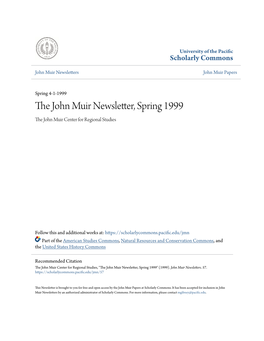 The John Muir Newsletter, Spring 1999