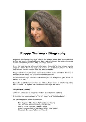 Poppy Tierney Bio