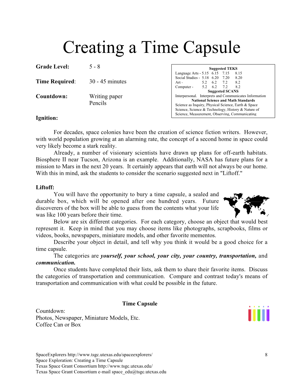 Creating a Time Capsule