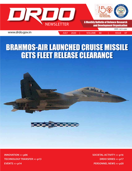 Brahmos-Air Launched Cruise Missile Gets Fleet Release Clearance