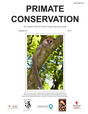 PRIMATE CONSERVATION the Journal of the IUCN SSC Primate Specialist Group