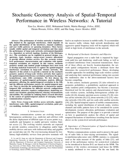 Stochastic Geometry Analysis of Spatial-Temporal Performance In