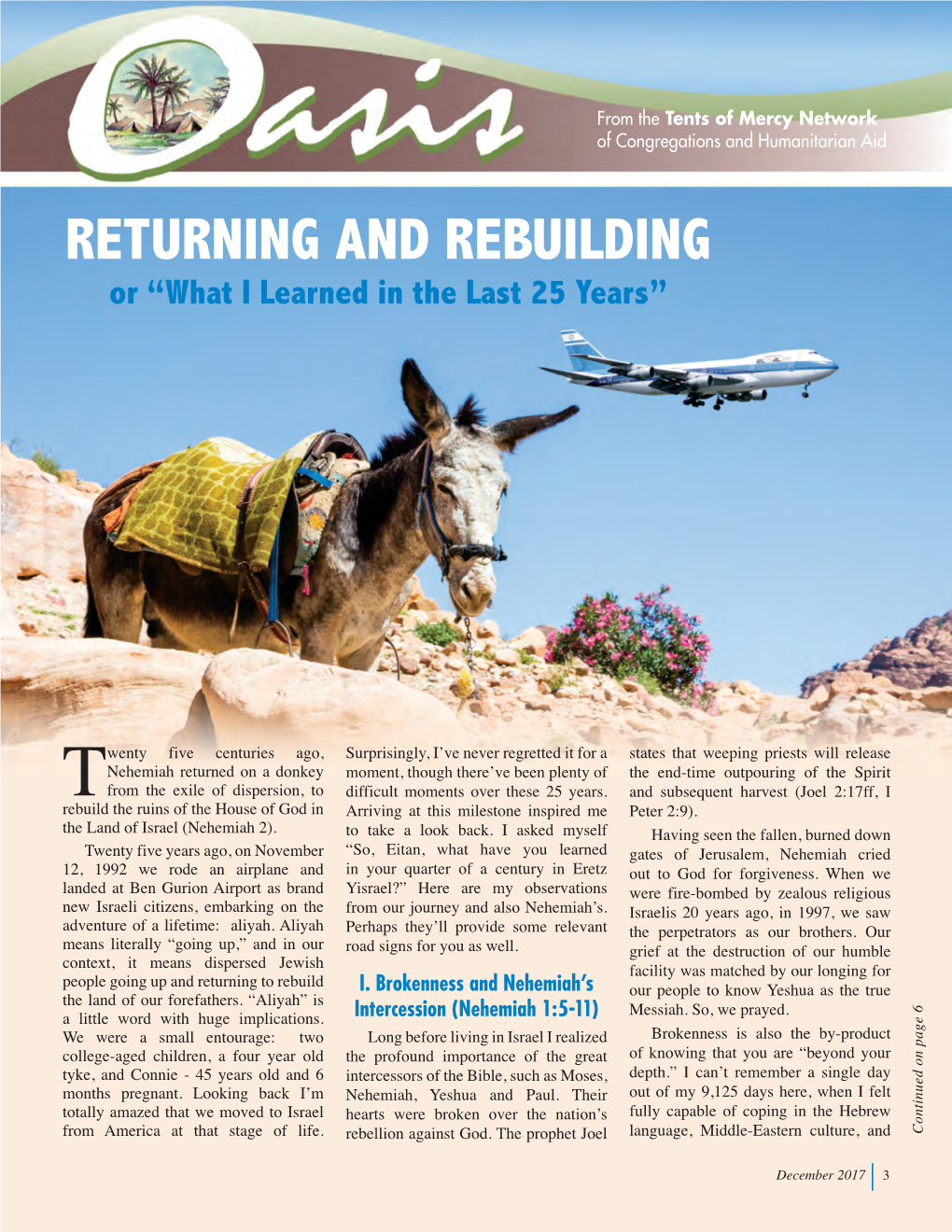 RETURNING and REBUILDING Or “What I Learned in the Last 25 Years”