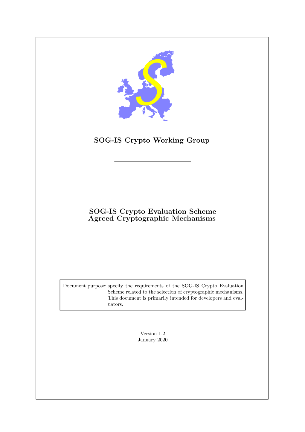 SOGIS Agreed Cryptographic Mechanisms