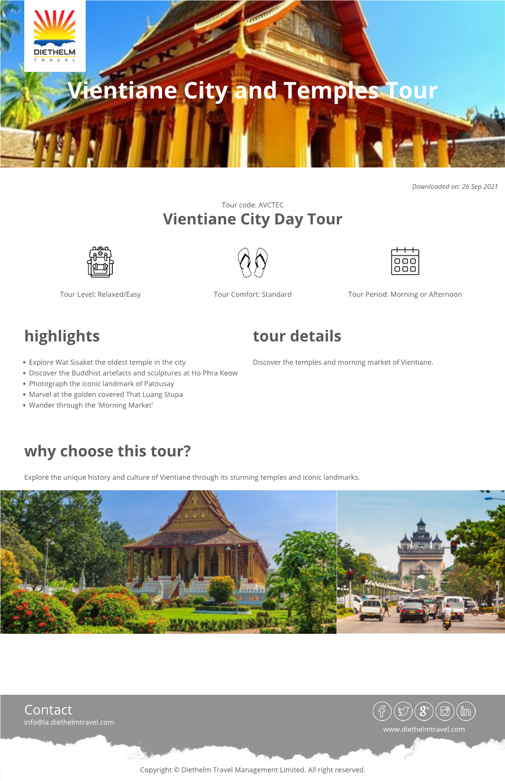 Vientiane City and Temples Tour