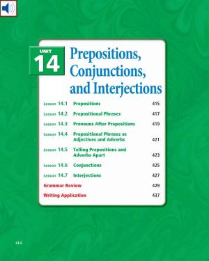 Prepositions, Conjunctions, and Interjections System of Classifying Books