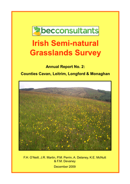 Irish Semi Irish Semi-Natural Natural Grasslands Survey